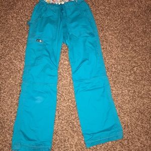Kathy Peterson blue scrub bottoms XS